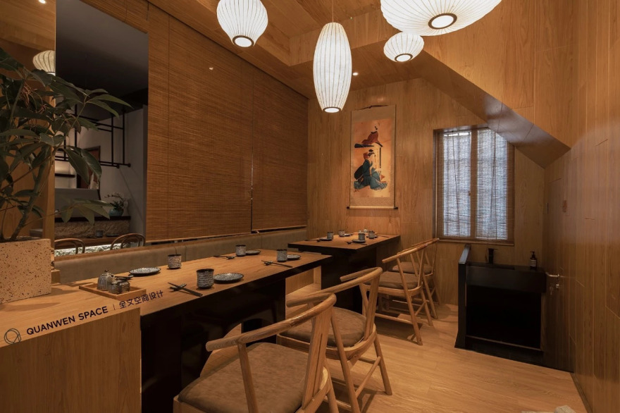 《鹿岛》日式料理 | 现代禅意融合传统美学的餐饮空间-55