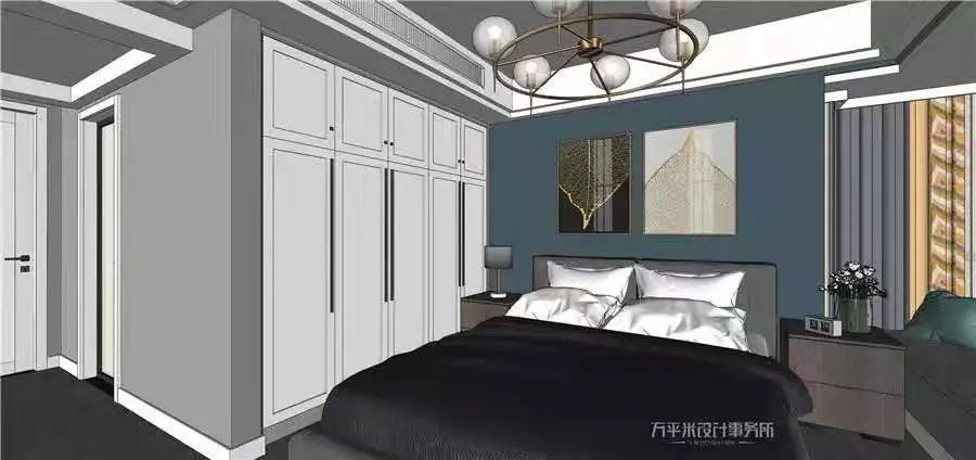 现代轻奢温馨家 | 方平米设计新作，小菠萝三口之家-124