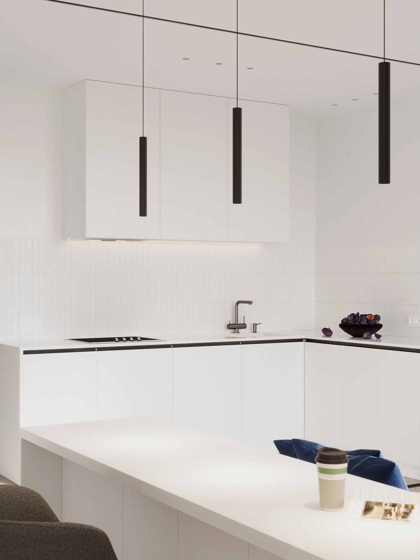 现代白色系 小户型空间-15