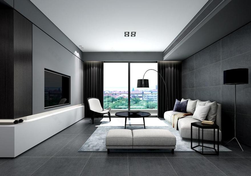 现代简约高级灰,实现空间收纳与通透明亮的完美结合-2