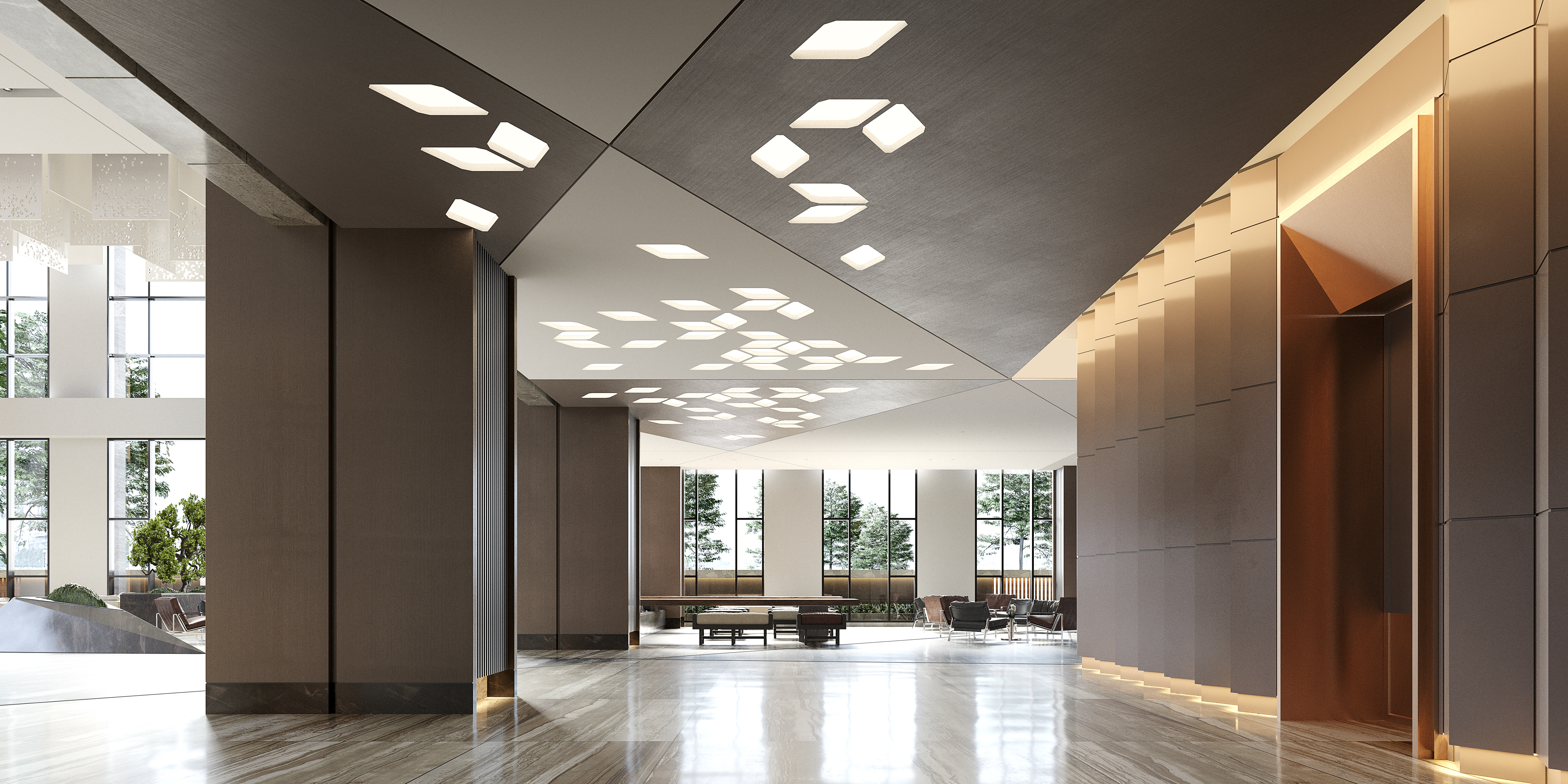 酒店空间大堂部分设计丨中国南通丨@ UNOR . 由內空間設計-9