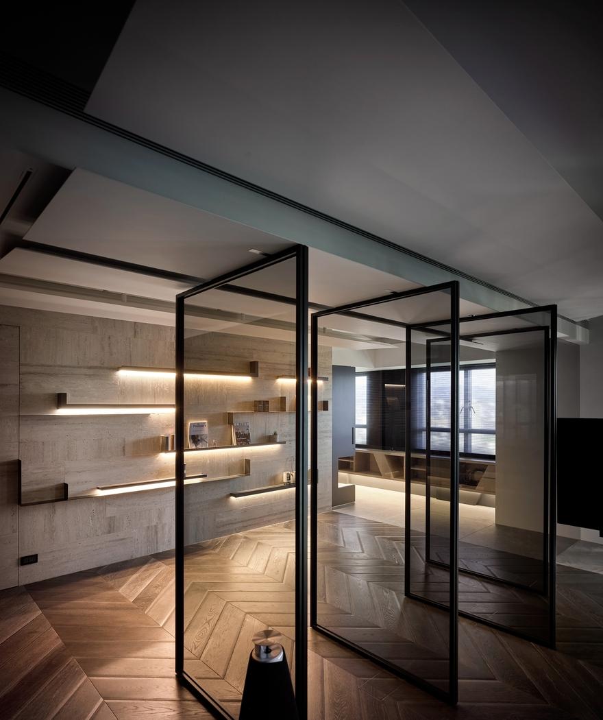 台北 Double Core 别墅,家庭核心与景观轴心-22