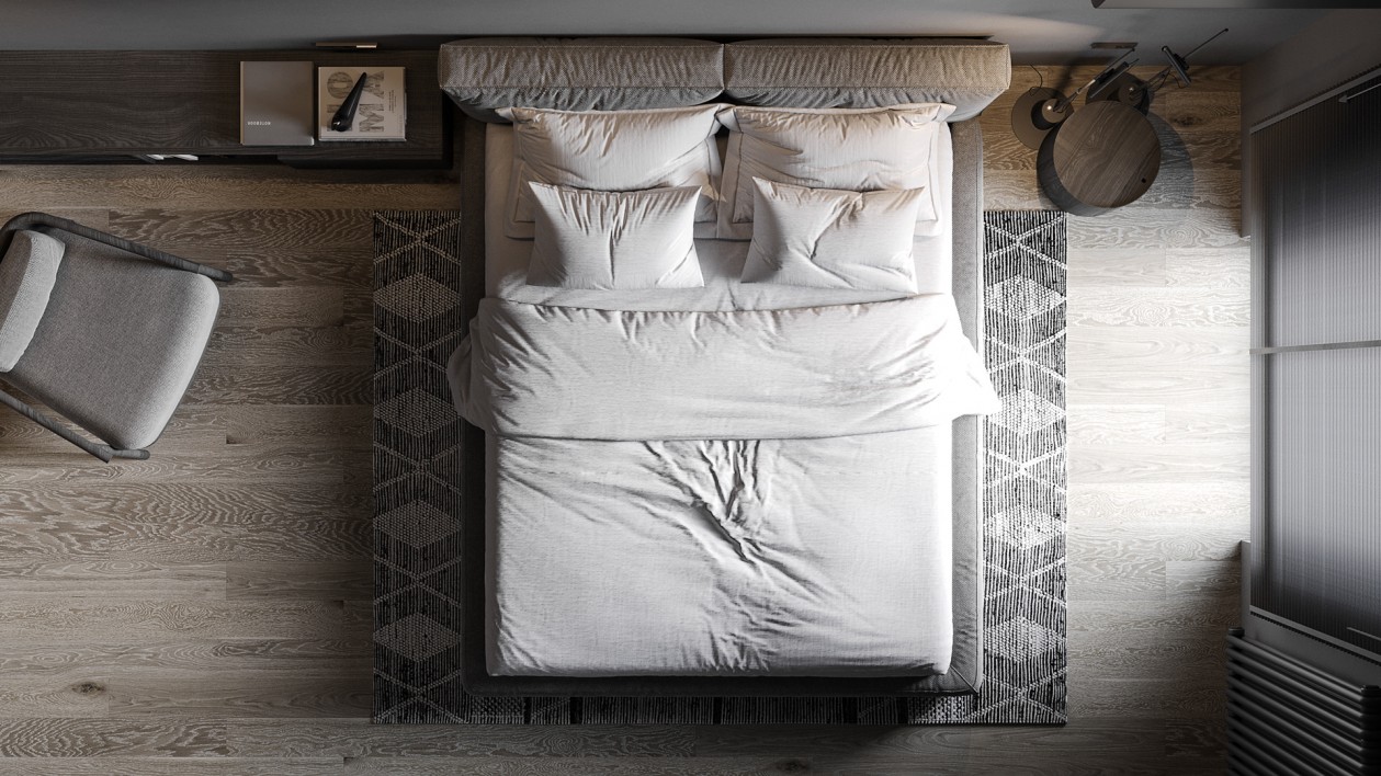 90㎡高级黑色系公寓设计 细节超多-6