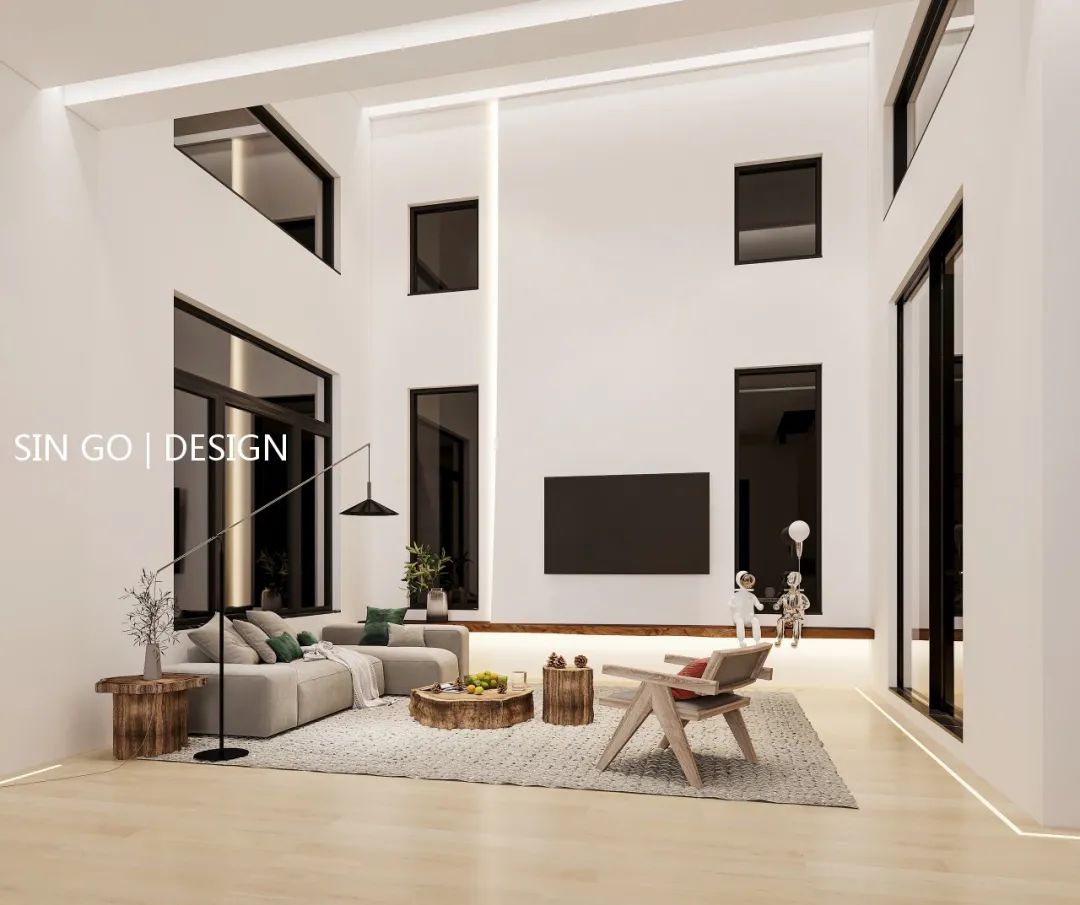 上海揽海高尔夫 540㎡极简别墅,演绎古典与现代的融合-31