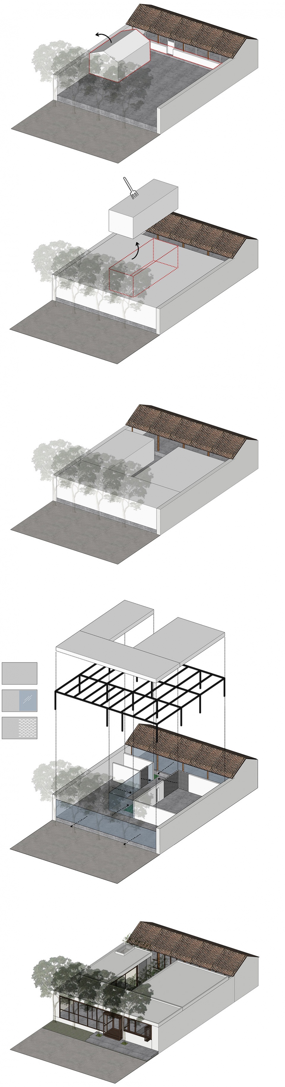 四棵树下的小院每喜merci mercy餐厅丨中国北京丨五架三间设计研究室-19