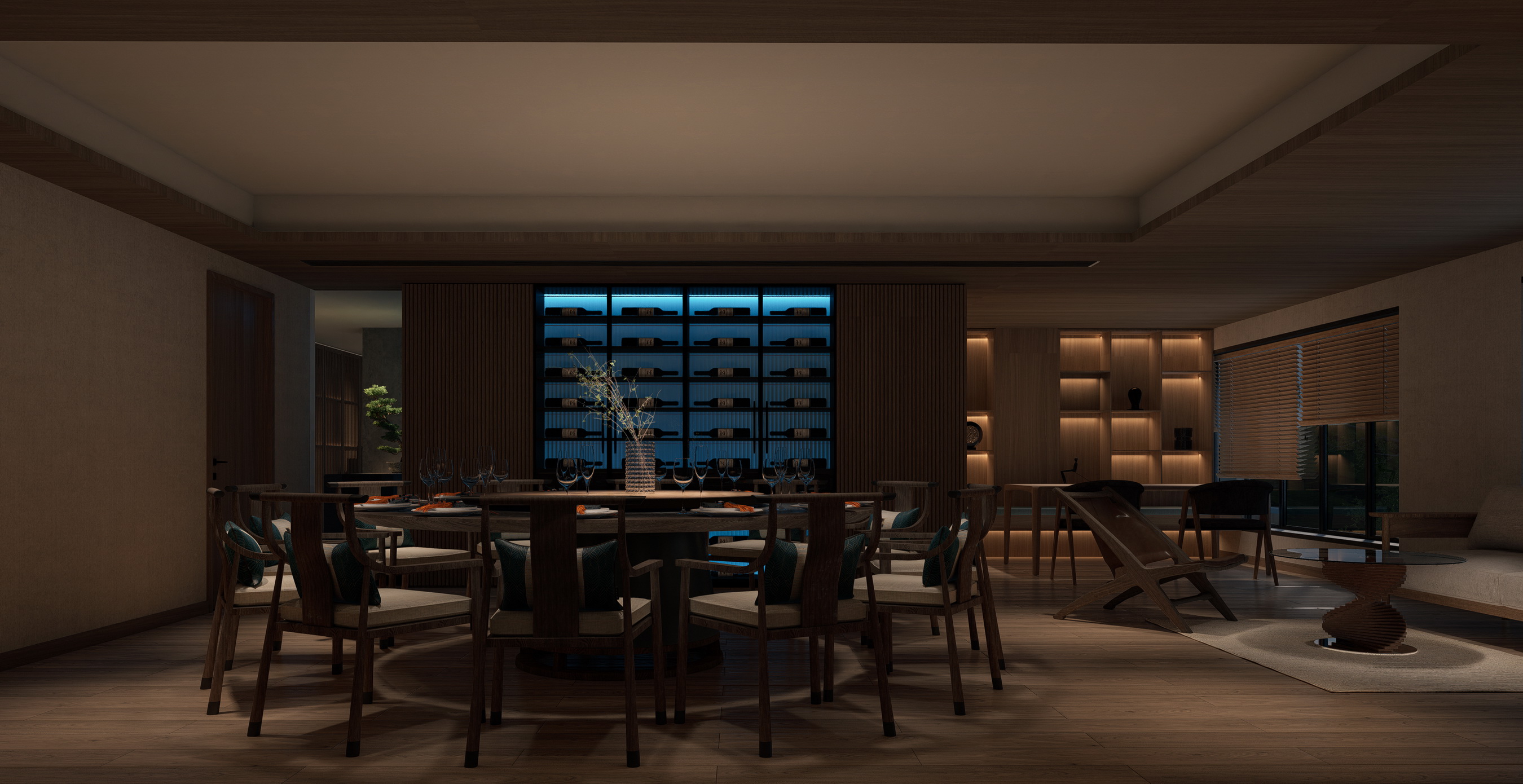 万境壹空·朝花夕拾私人茶会所空间设计丨万境壹空美学设计师-18