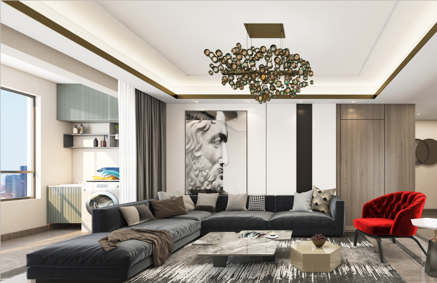 济南君御世家 160 平现代简约空间设计-6