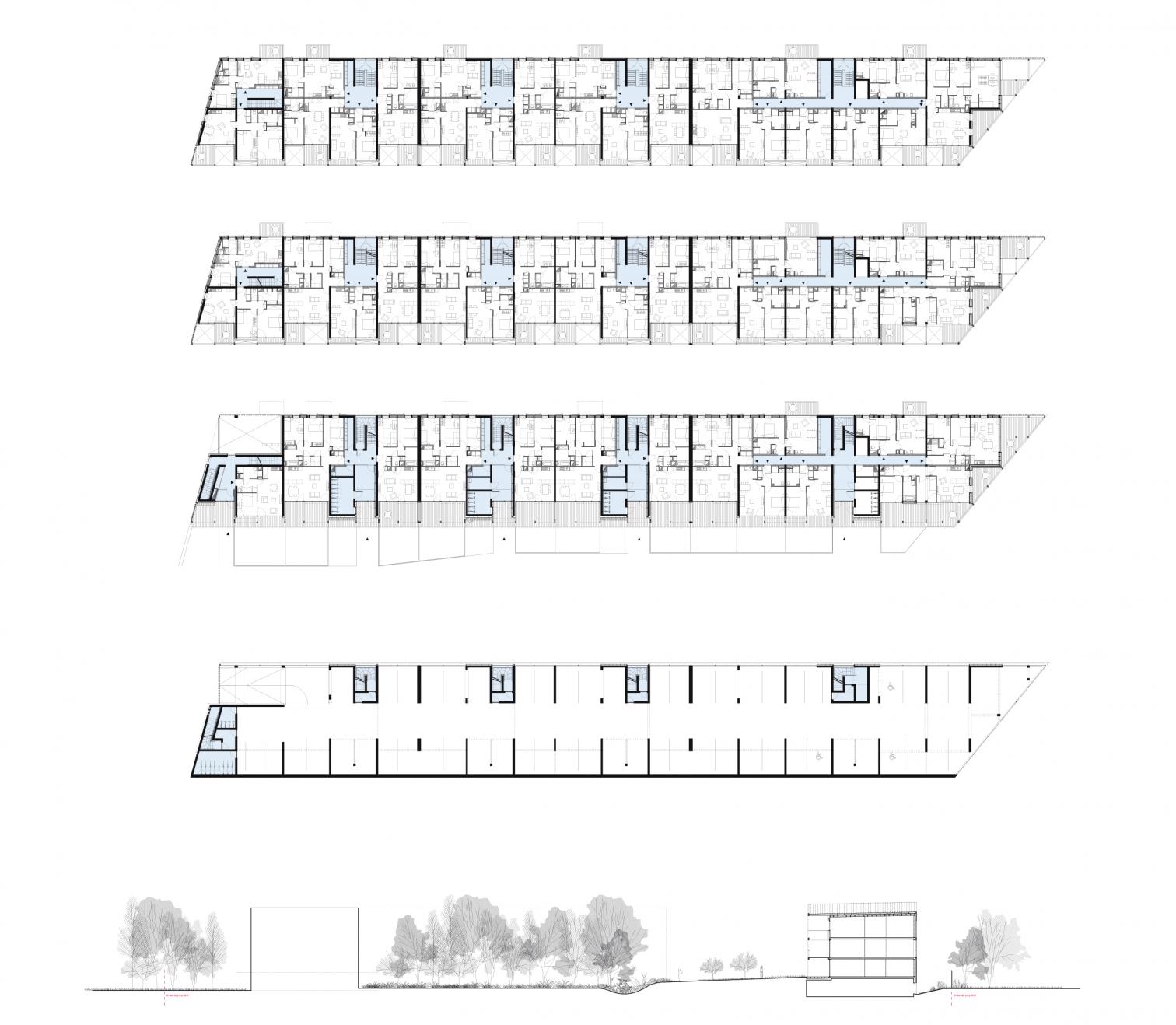 法国 Nantes 市木结构住宅设计丨法国 TANK 工作室-17