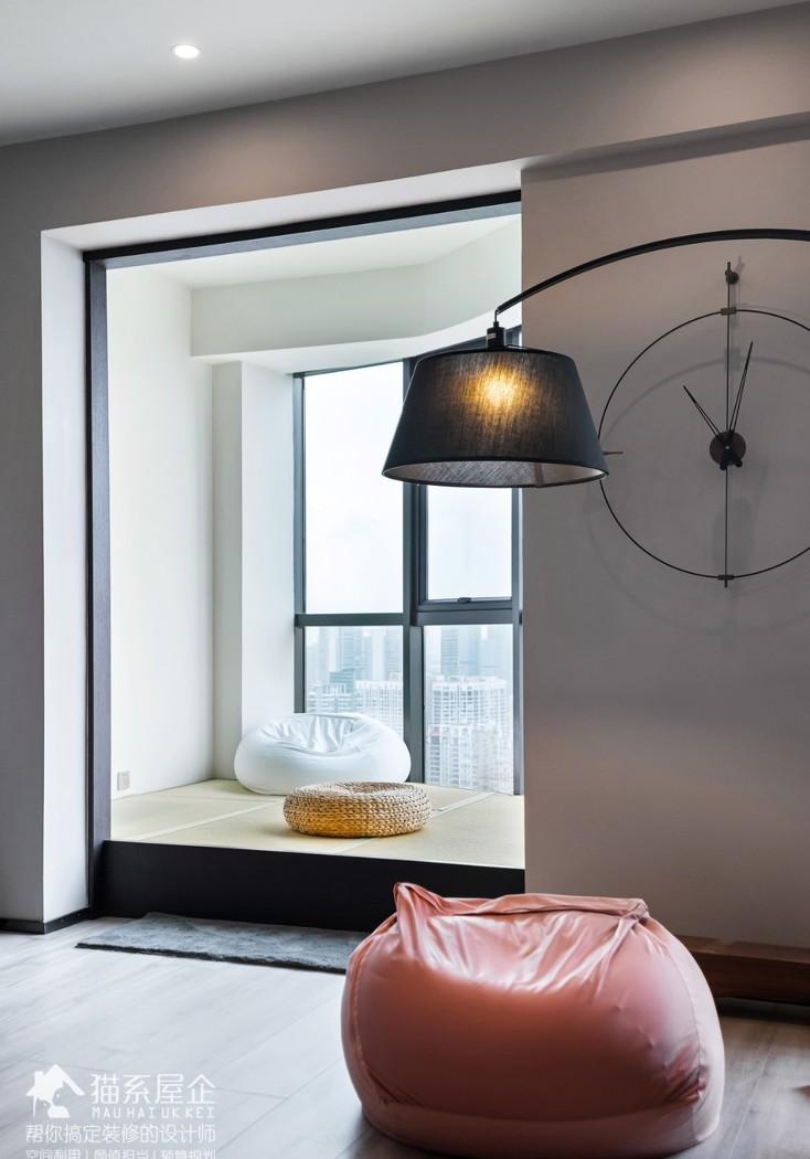 80 后海归 217㎡工业风家设计，全屋无主灯，餐厨一体，阳光房变榻榻米-4