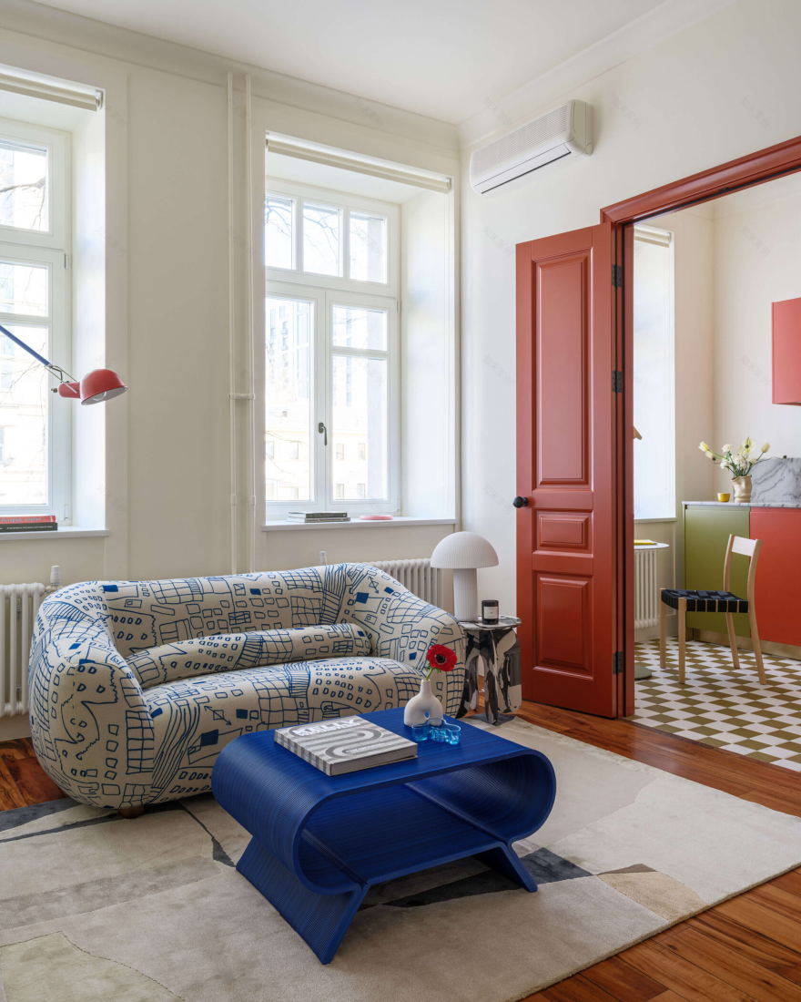 在1916年建筑中设计的充满活力的公寓-2