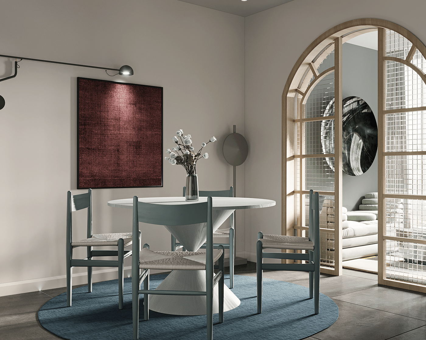 小空间公寓设计 明亮的配色打造出凉爽夏日-4