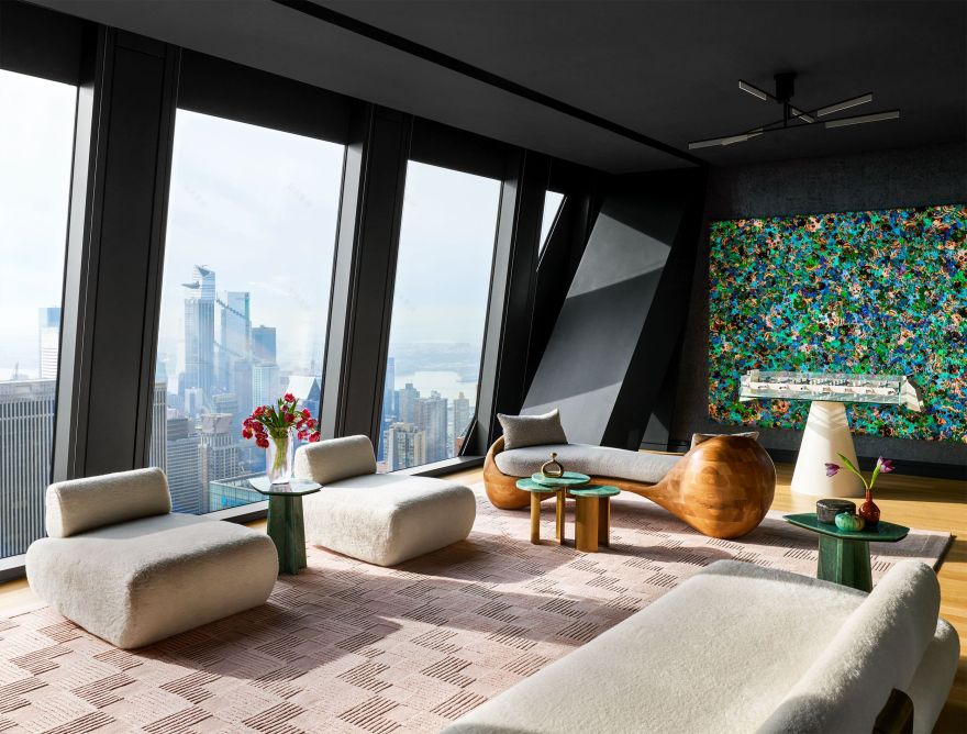 ELLE DECOR 揭晓纽约 53 West 53 的豪华顶层公寓,Fox-Nahem 的精彩设计-0