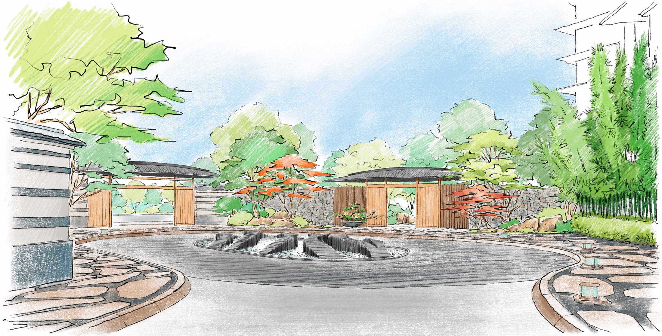 广州合景·臻颐府 | 山水禅意，云峰四谷的景观设计-29