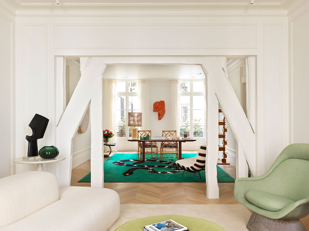 巴黎中心时尚公寓，百年建筑与现代设计的完美结合-4