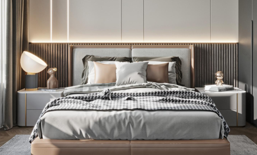 万达天玺现代轻奢住宅丨中国西安丨西安.大小空间设计-21