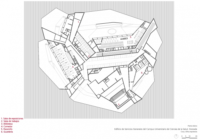 依地势而建的 UGR 大学学习中心 | 室内设计的绿色与有机结合-49