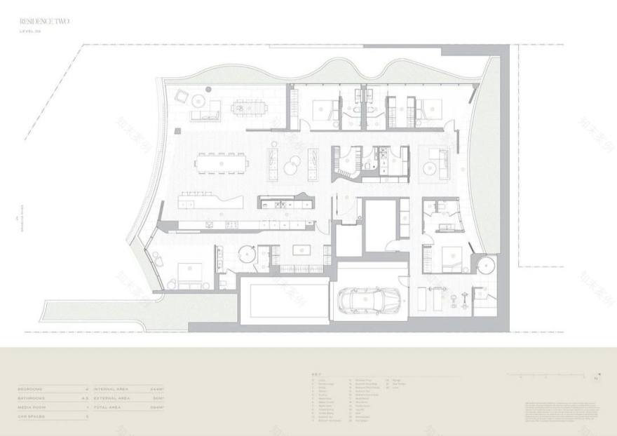 布里斯班河畔的扇贝形住宅 · Moray House 的精致设计丨澳大利亚布里斯班丨Bureau Proberts-25