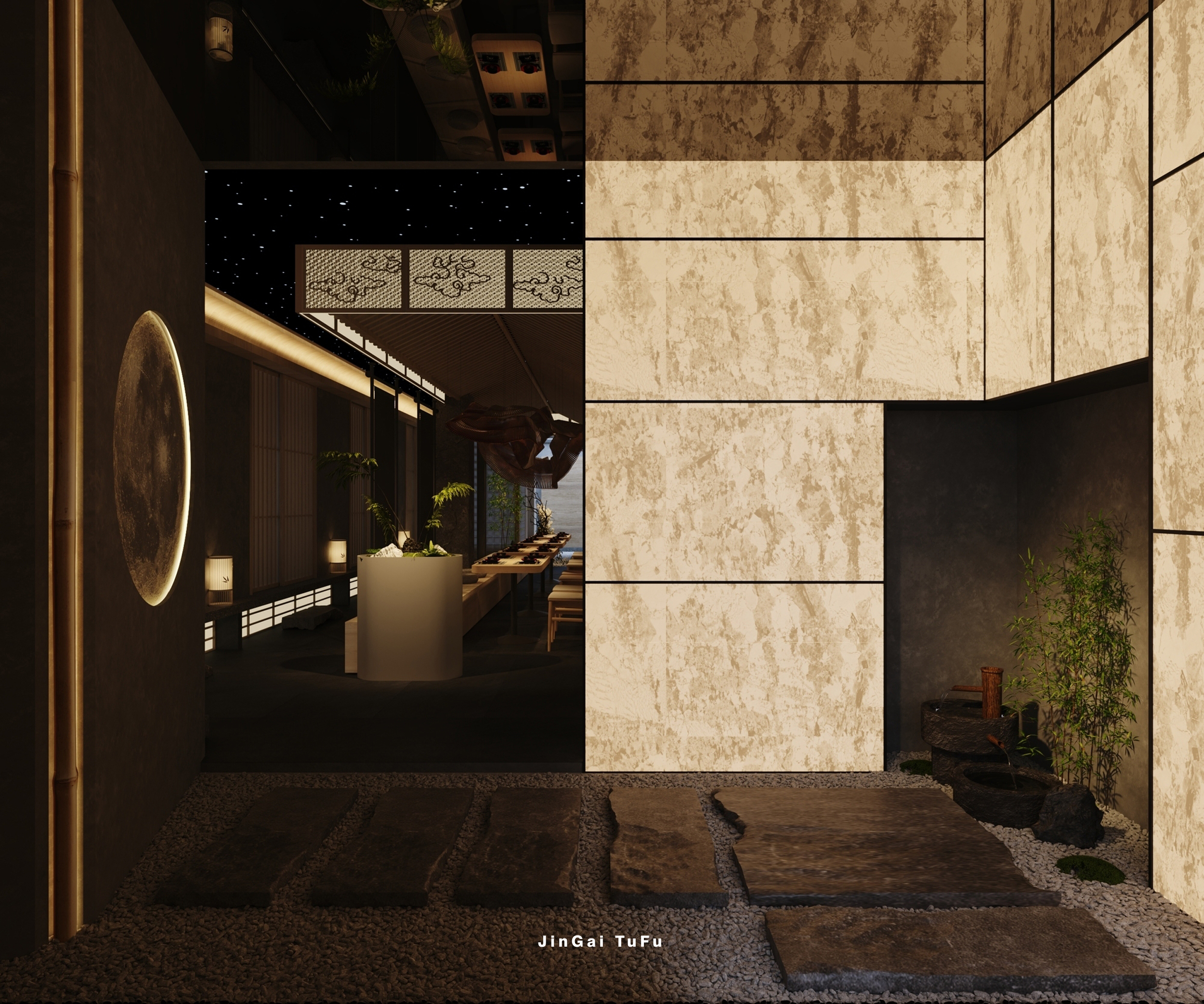 日式宁静餐饮空间设计丨图夫 x 金该-12