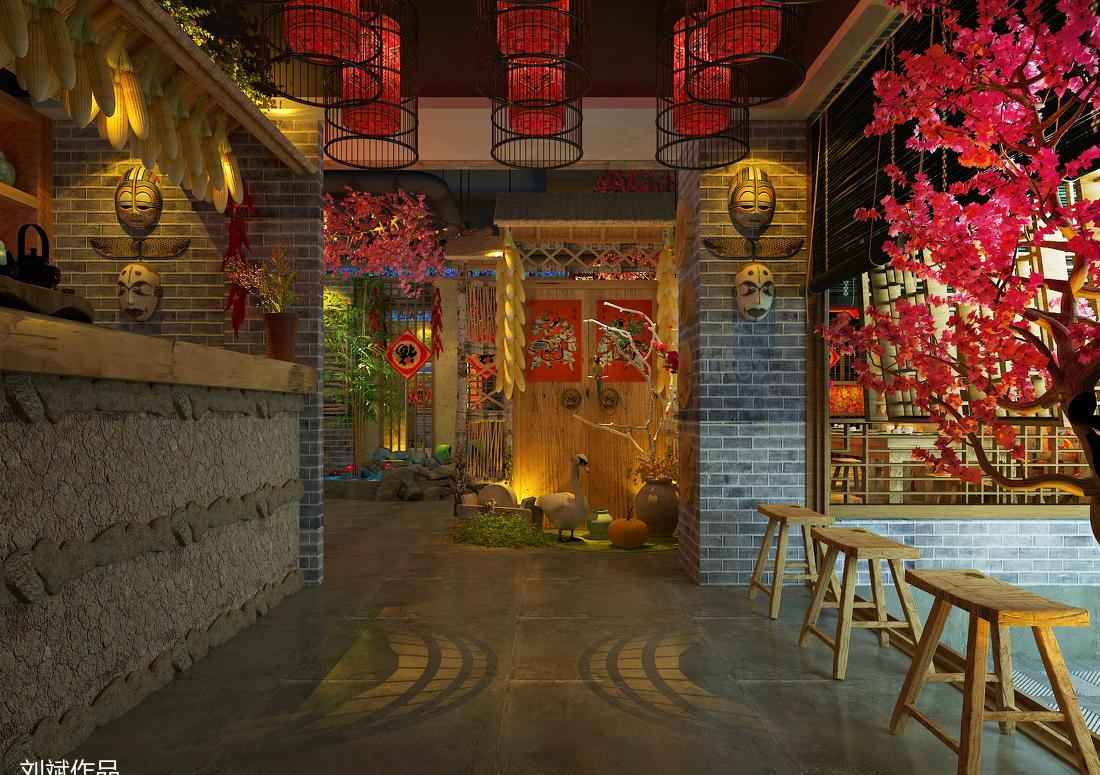 大连福记餐厅设计 | 精致公共空间与卫生间美学-0