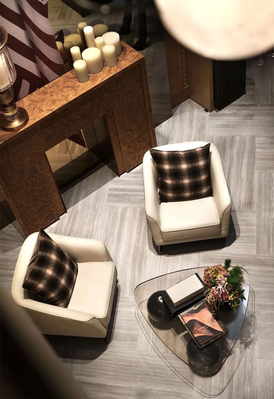 上海334㎡轻奢复古风样板间丨中国上海丨紫香舸设计-24