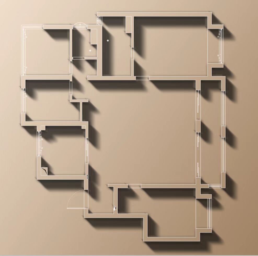 爆改 145㎡精装房丨中国合肥丨安徽飞墨设计-37