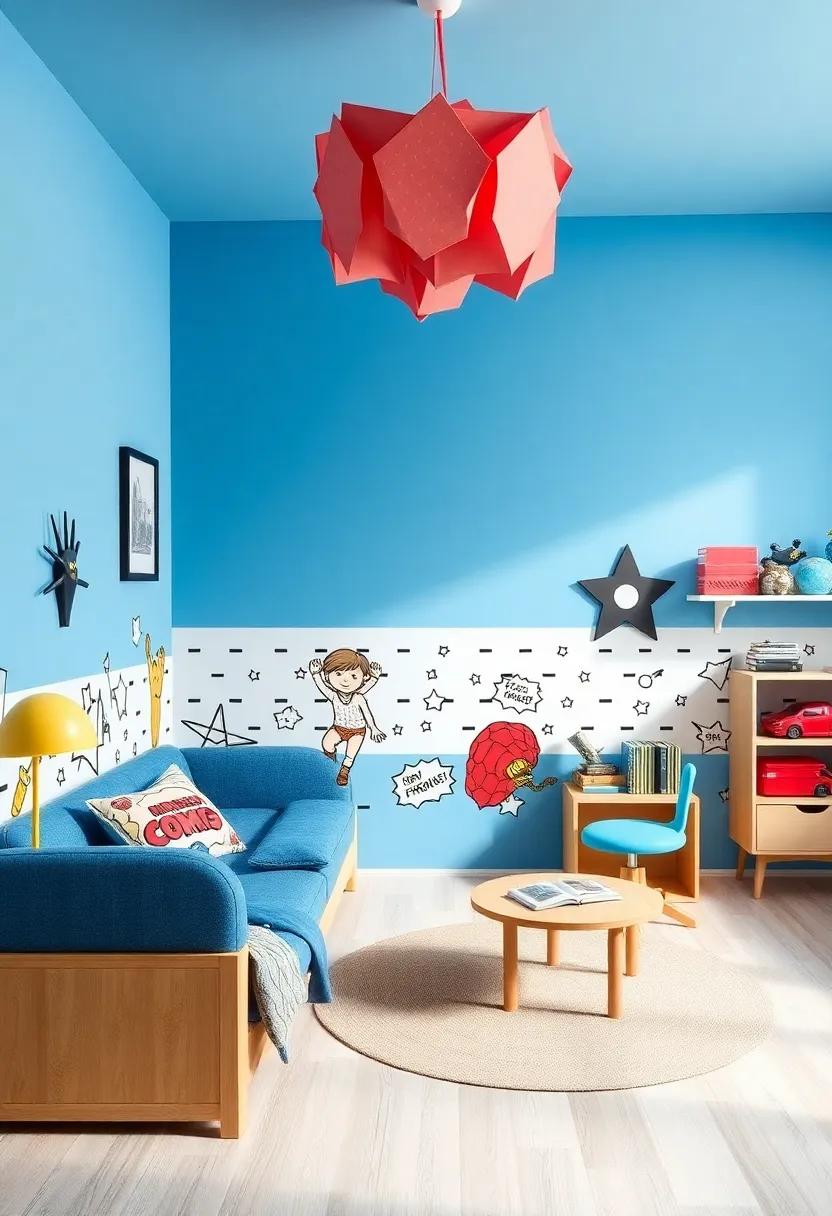 设计终极漫画书男孩青少年房间-19