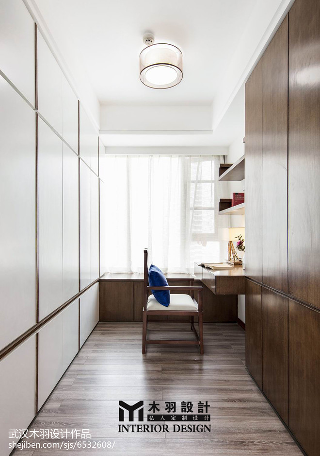 12万元三居95平米装修案例  【武汉木羽设计】忆古韵丨中国武汉-14