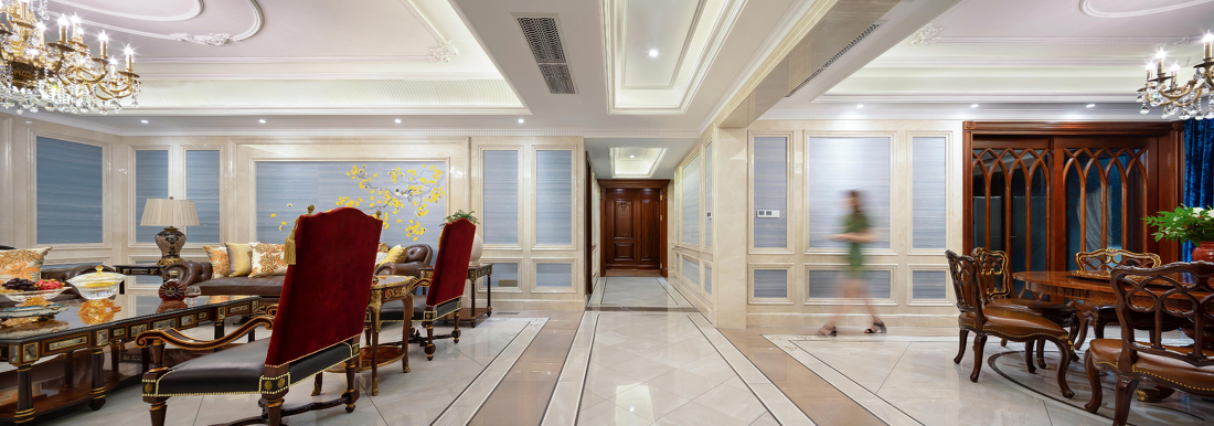 意米软装丨大平层的中式风雅-0