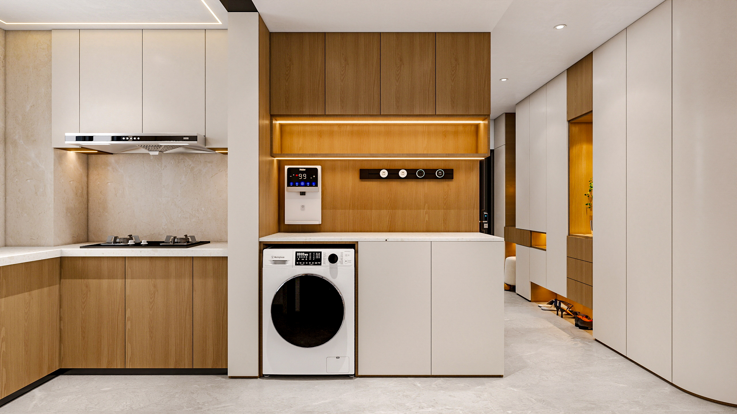 新疆乌鲁木齐绿景苑（87平方现代简约三居室）-13