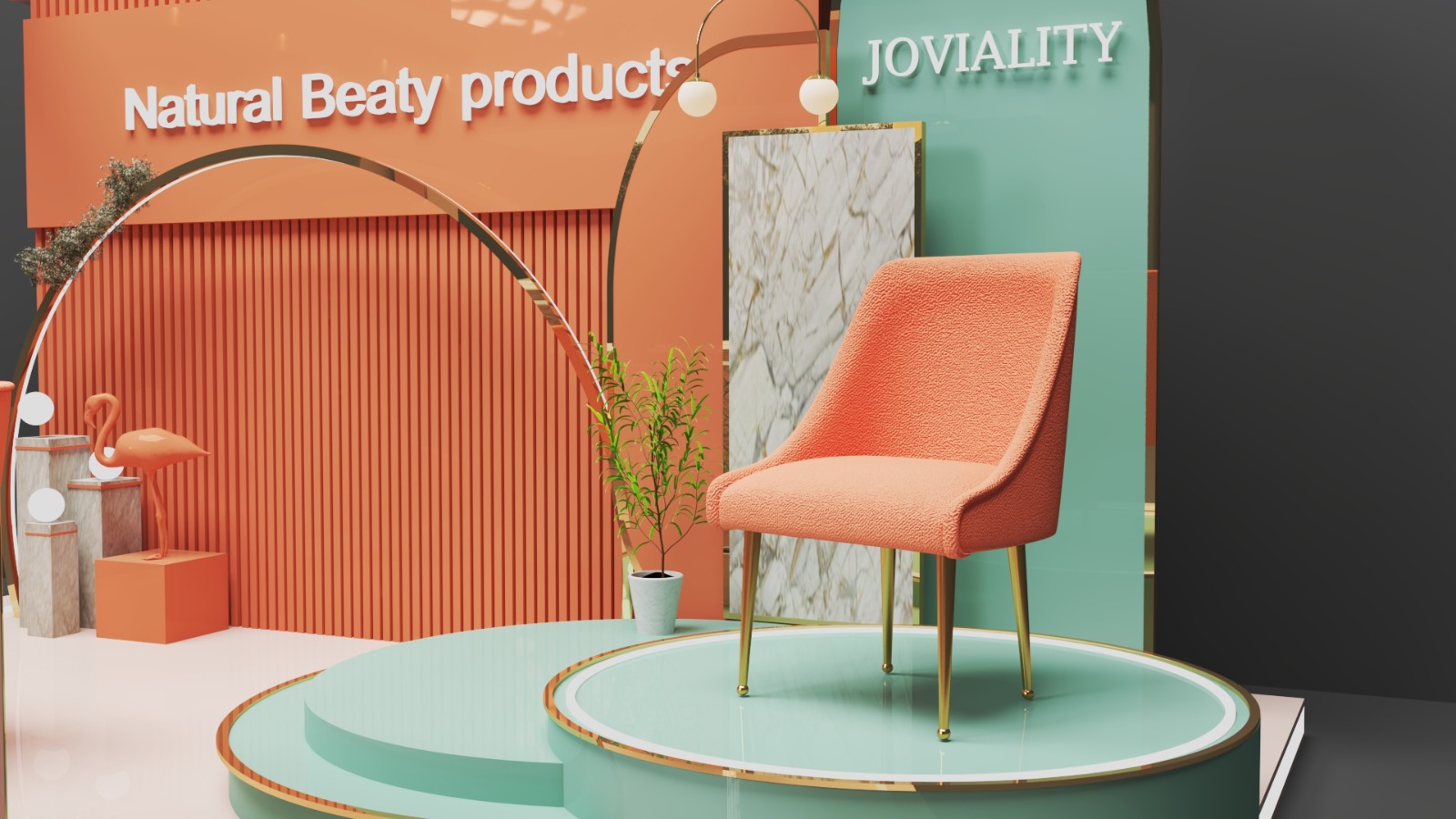 Joviality booth design simulation-2