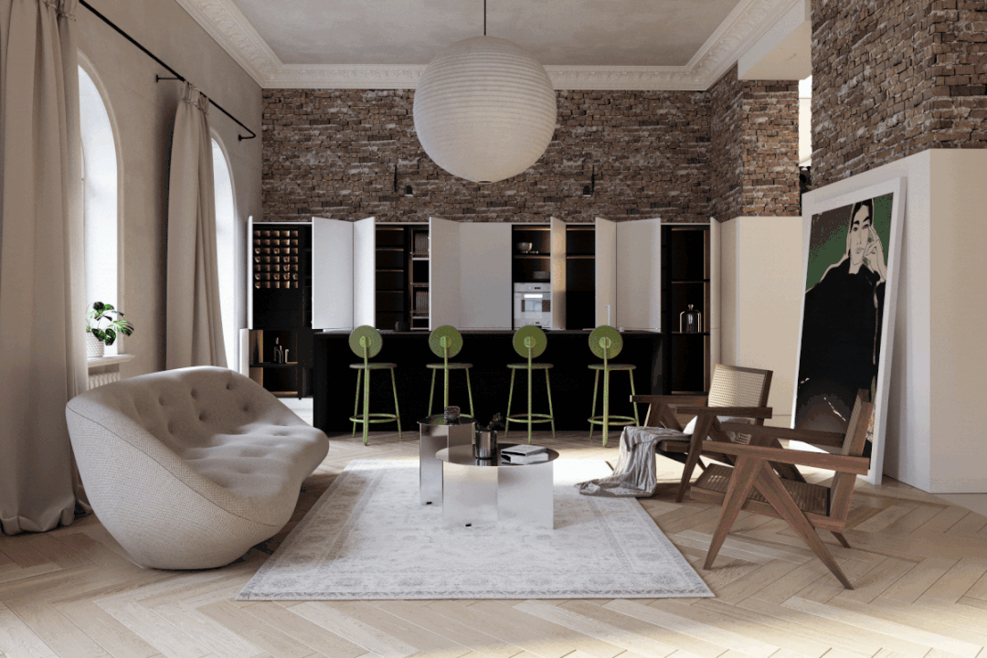 乌克兰基辅 110㎡现代简奢风私人公寓丨ONE MORE BURO-71