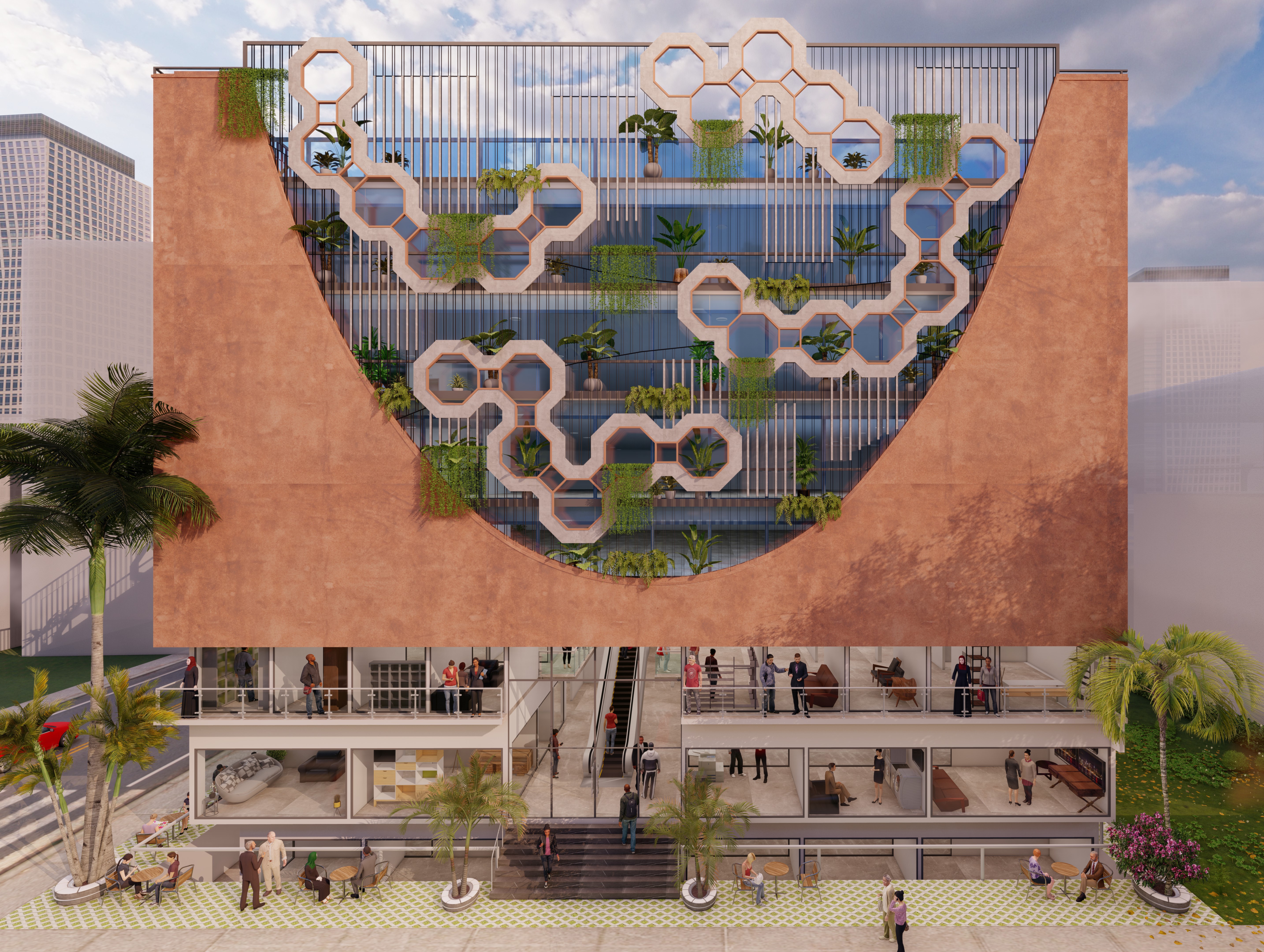 Veiled commercial comple·丨印度班加罗尔丨A.J Architects-8