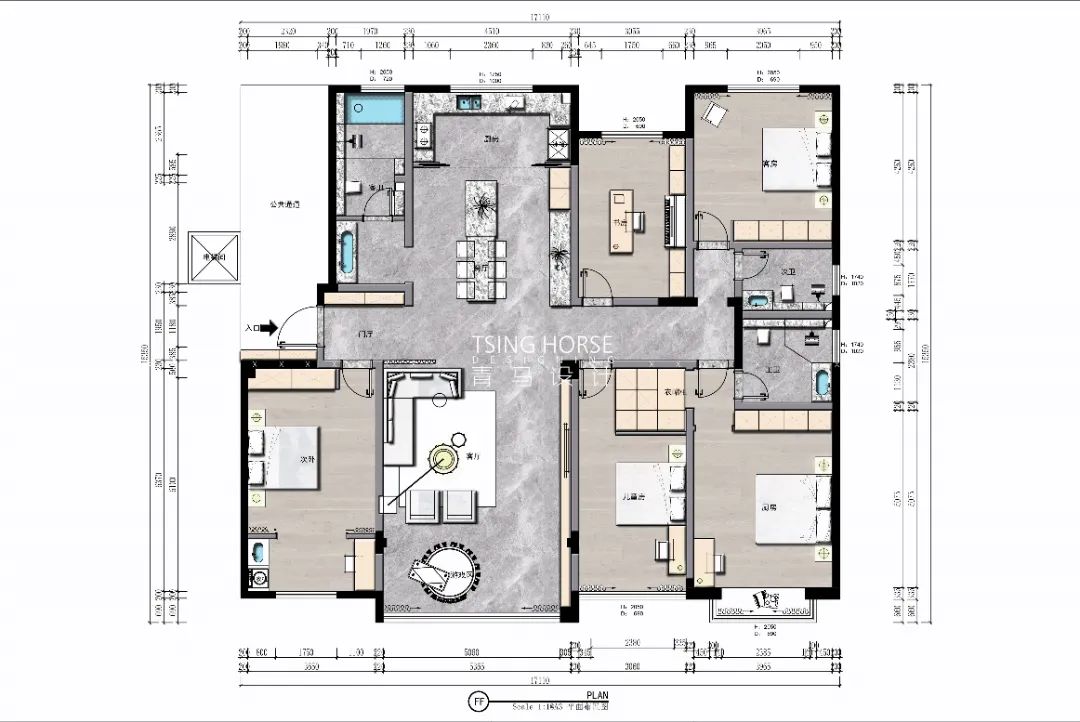 鼎鑫万和法式奢华大平层设计丨苏怡人,王清玉设计团队-87