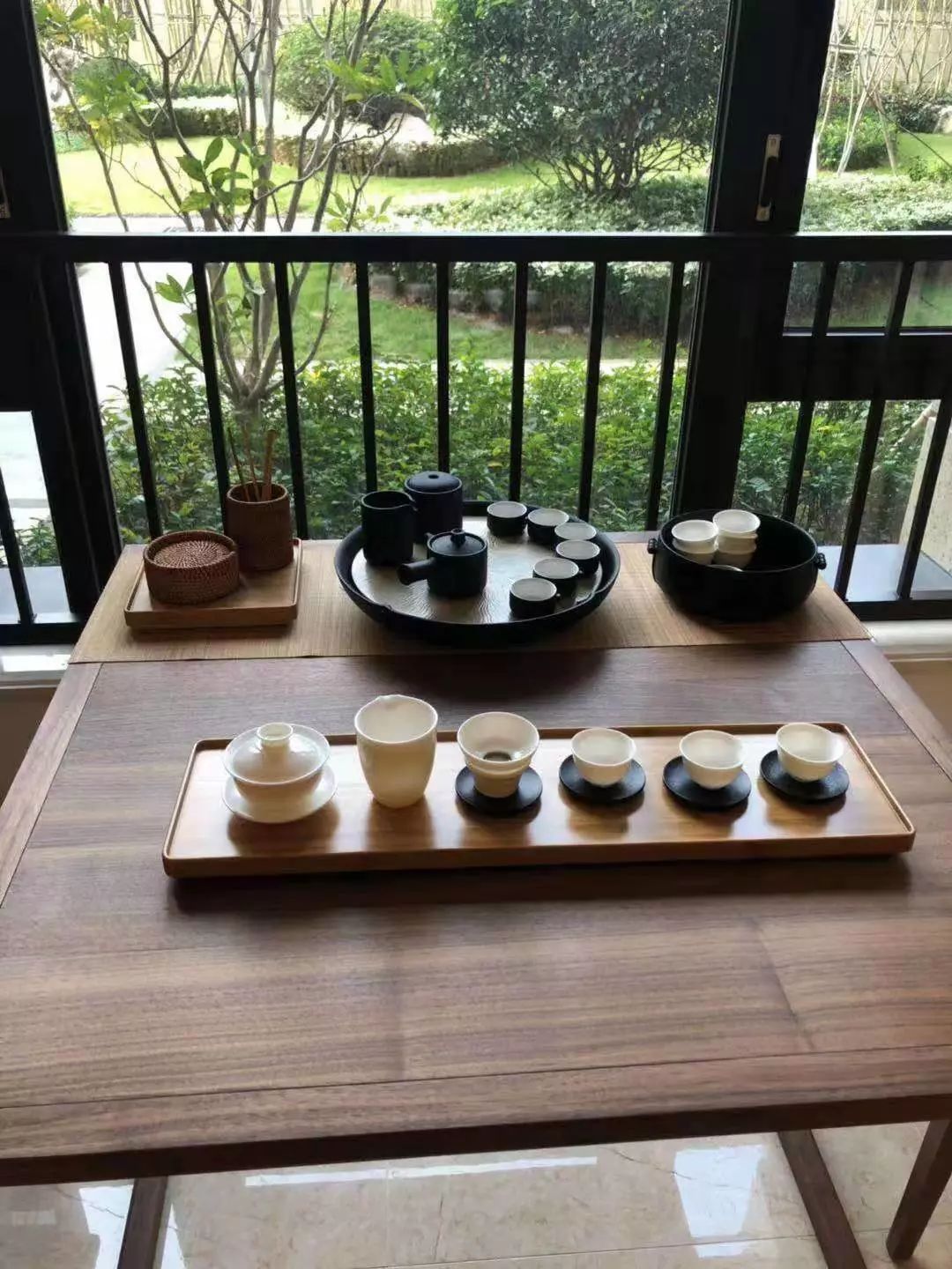 墨问丨黑胡桃直脚方茶餐桌-33