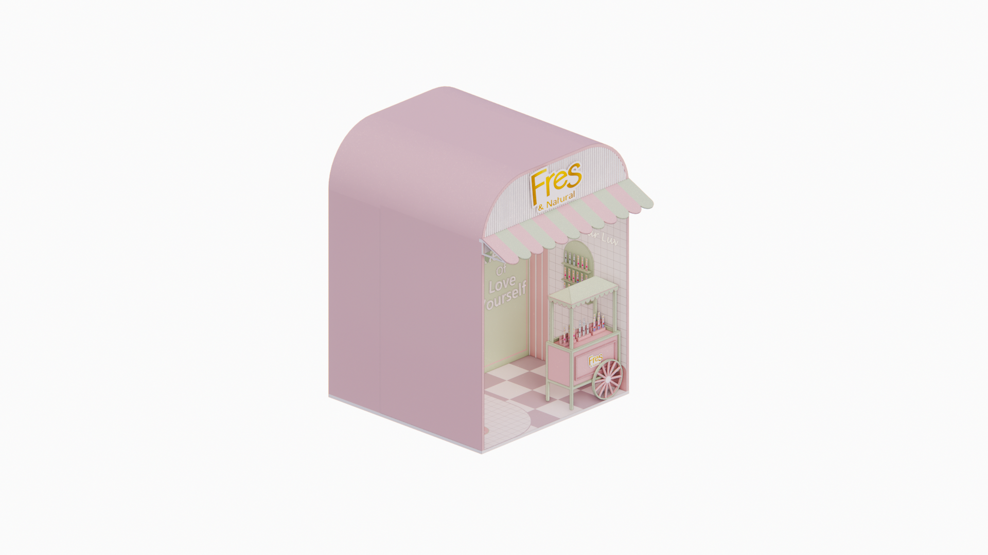 Exhibition Pink Booth Fres & Natural-10
