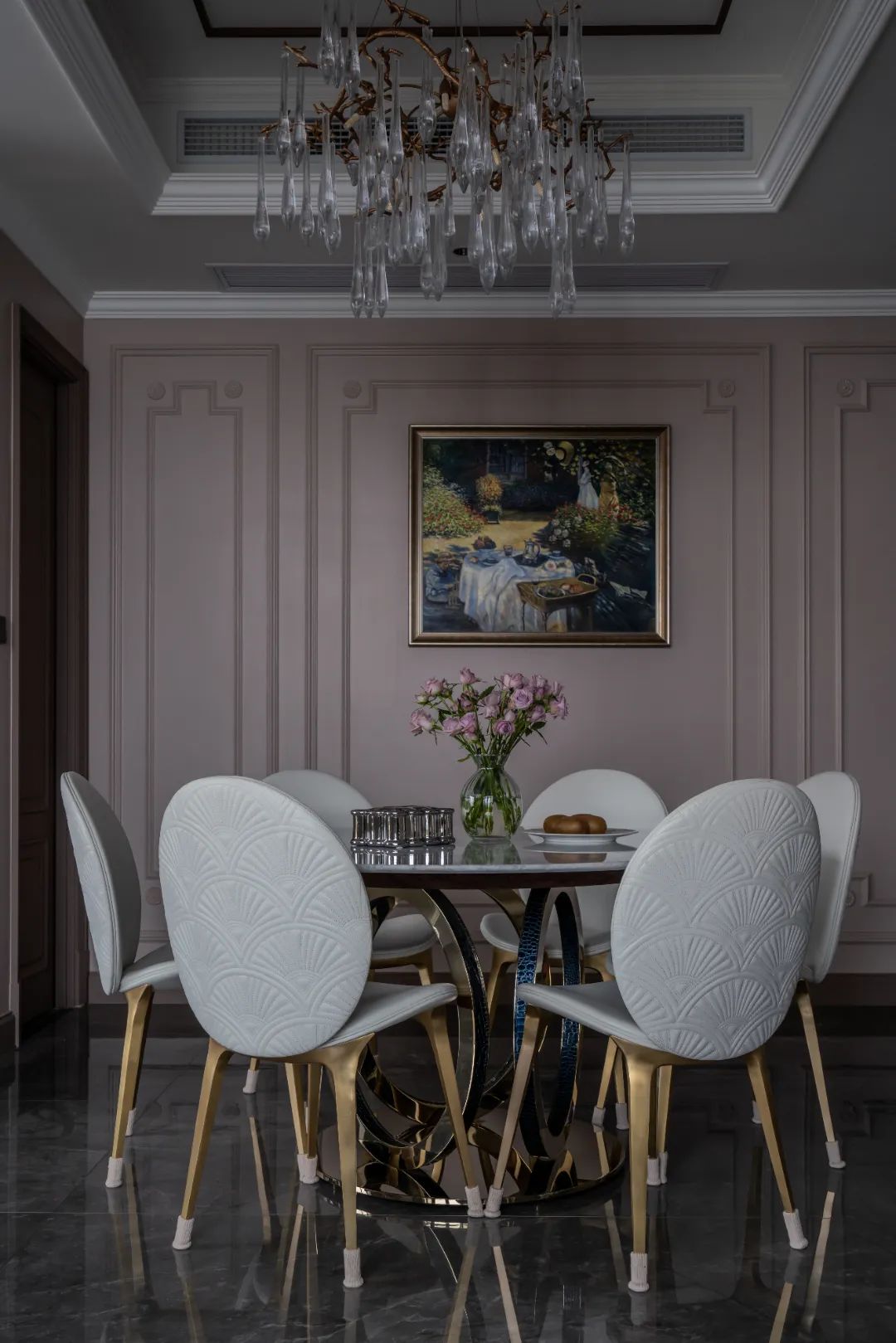 英庭名墅复古轻奢别墅设计丨尚层别墅装饰-31