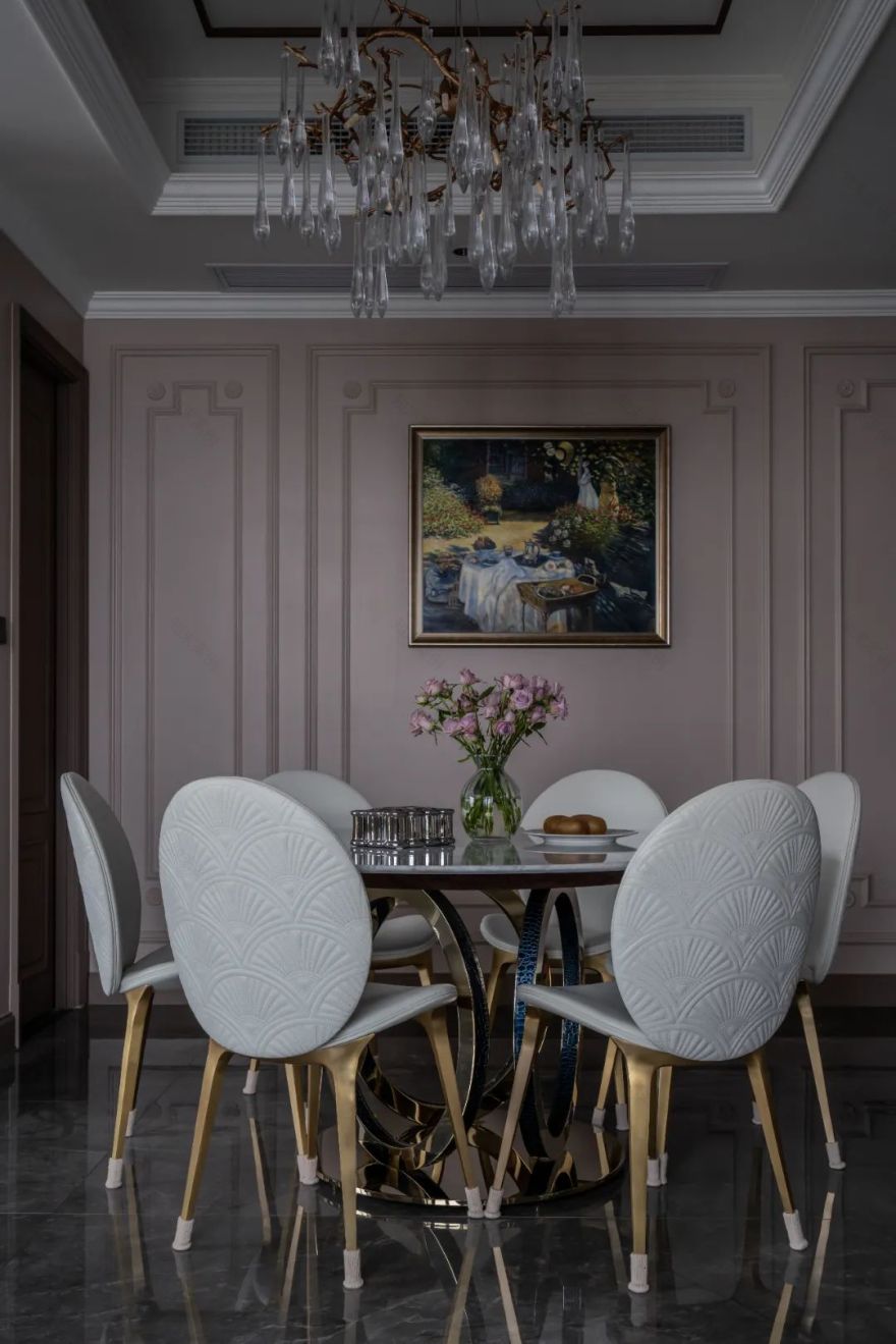 英庭名墅复古轻奢别墅设计丨尚层别墅装饰-31