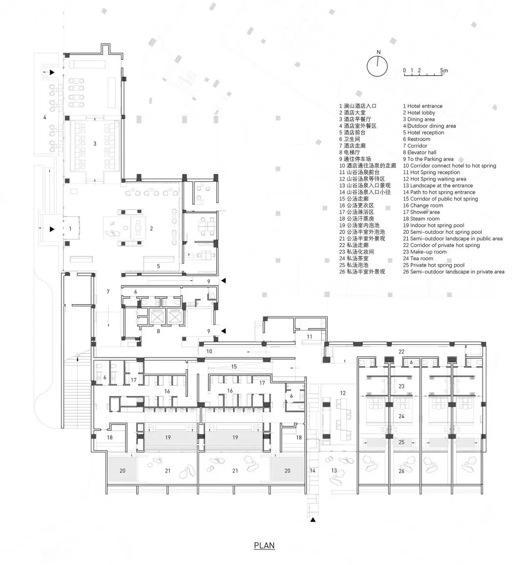 金山岭山谷汤泉及澜山酒店大堂丨中国河北丨PLAT ASIA-0