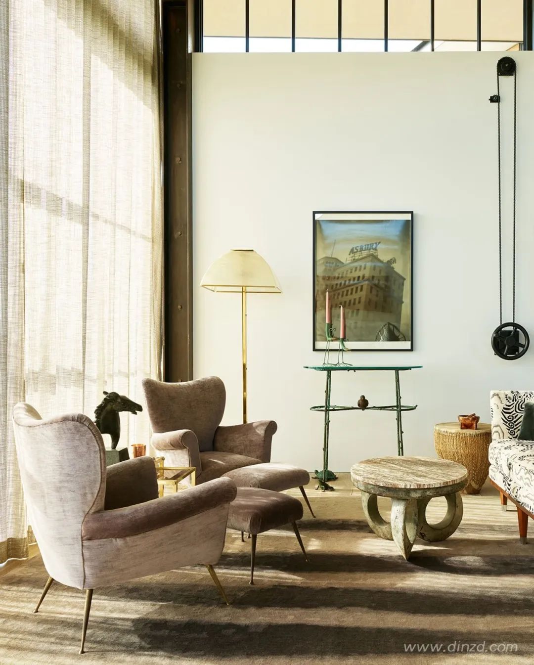 洛杉矶山巅的中世纪城堡与现代生活交融-31