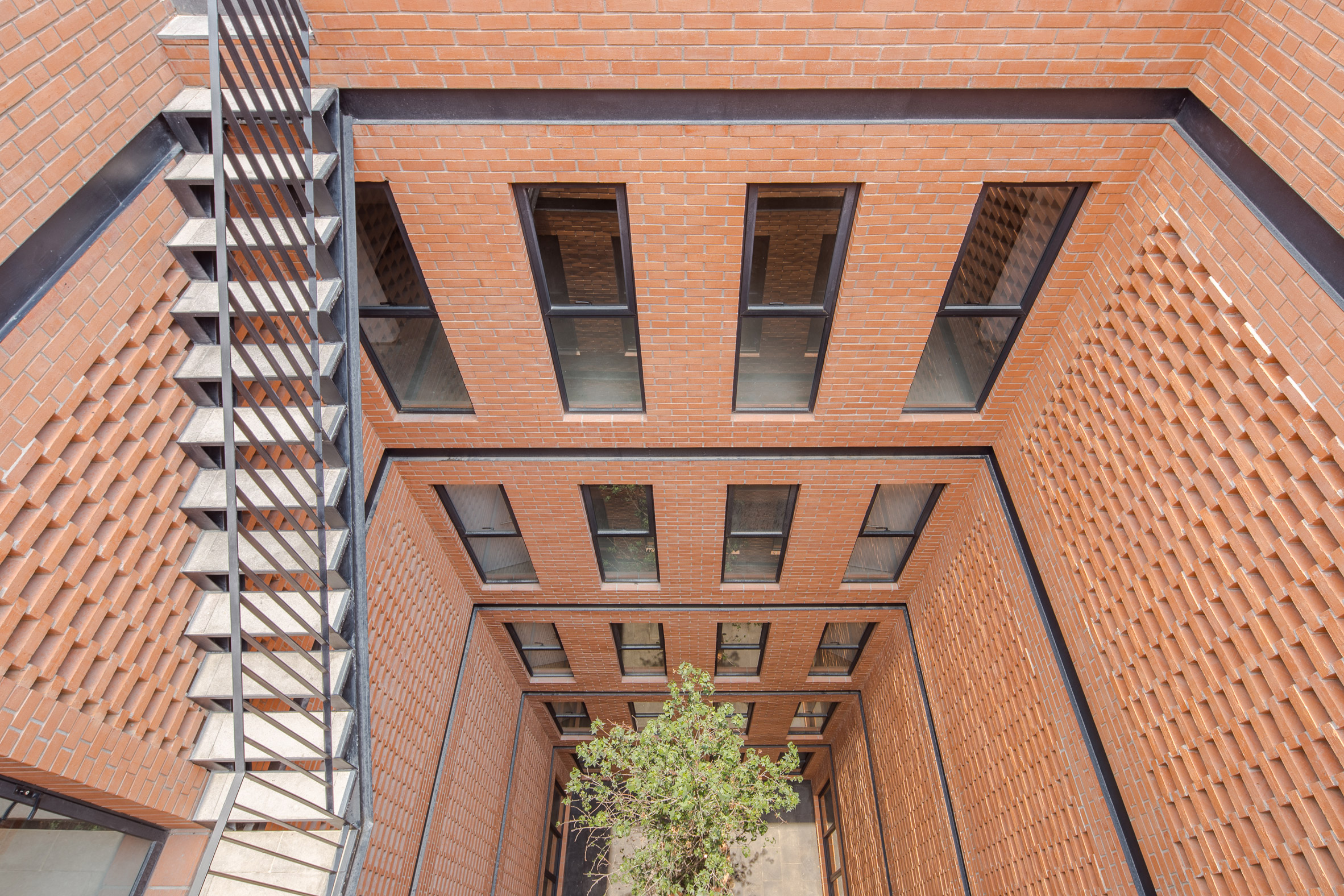 HGR Arquitectos uses orange bricks to build Mexico City apartment block-15