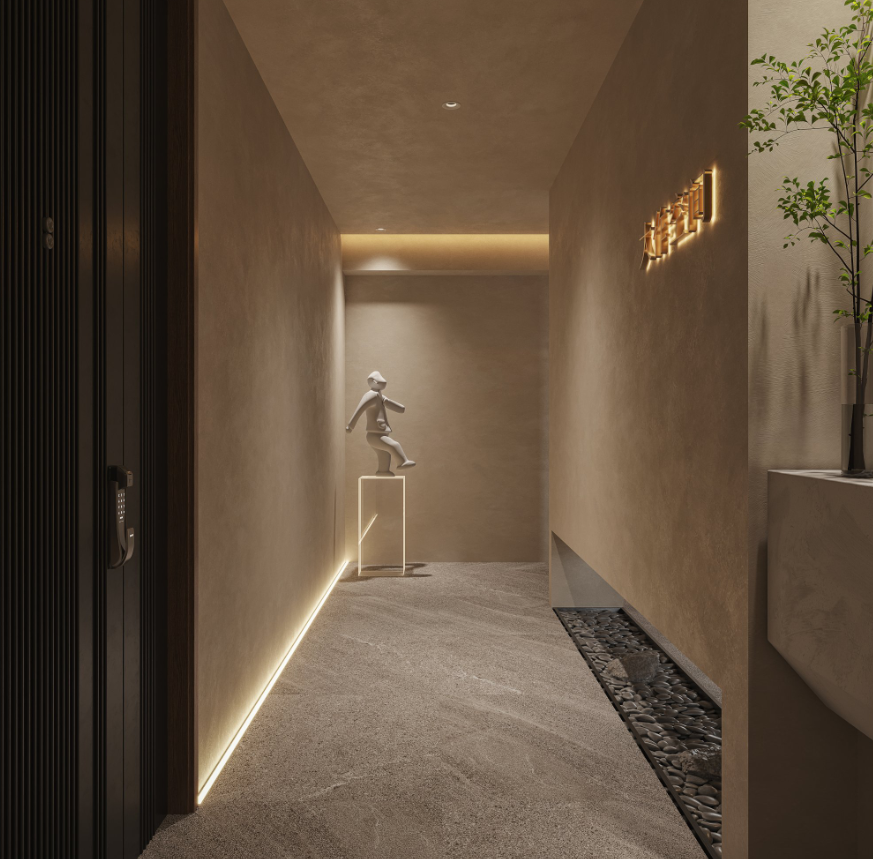 自然舒适侘寂感办公空间-9