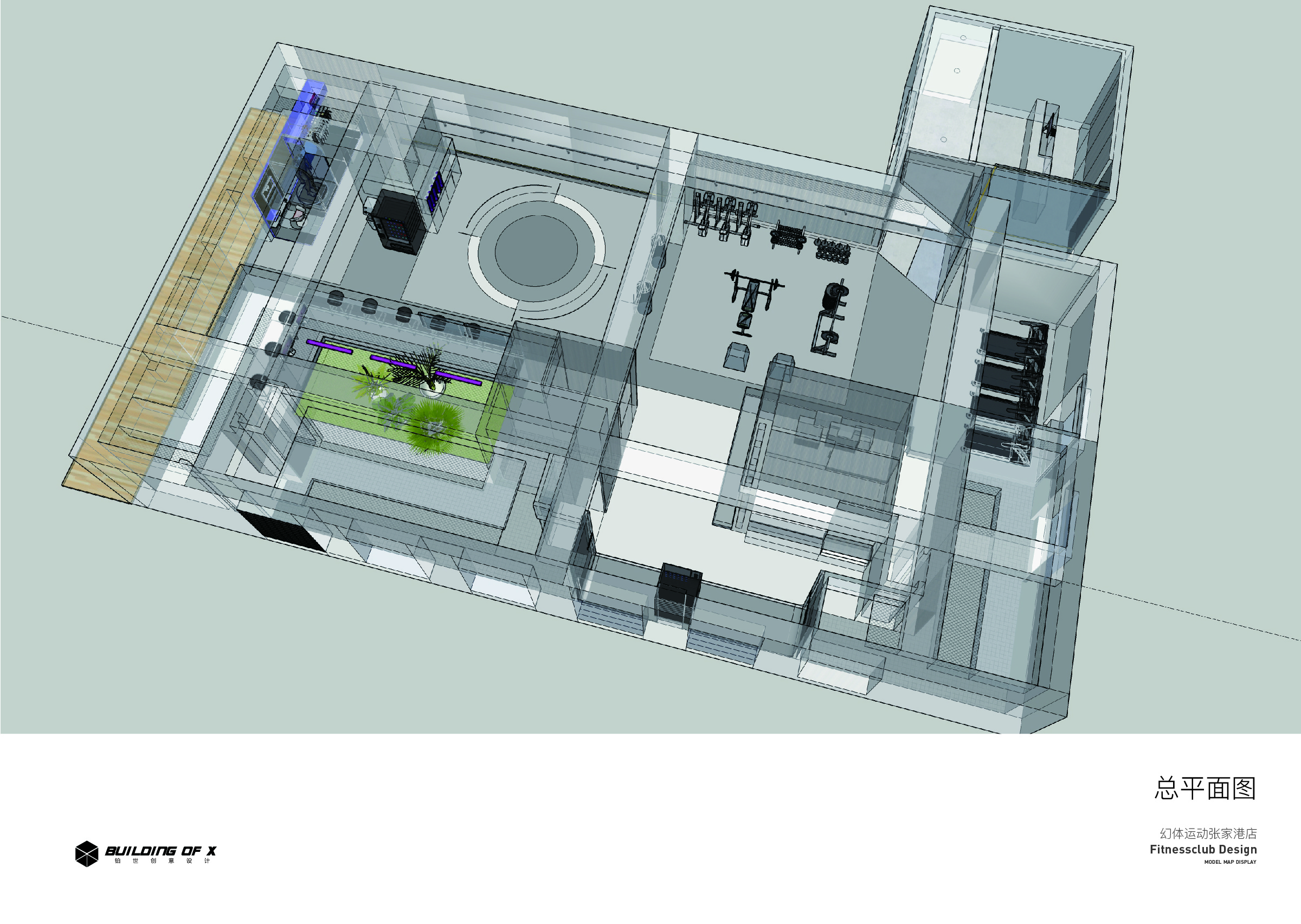 幻体运动张家港店---FITNESSCLUB DESIGN 商业空间设计-4