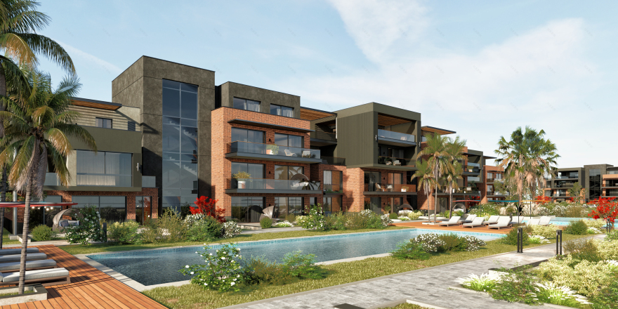 Luxurious compound masterplan, landscape design-7