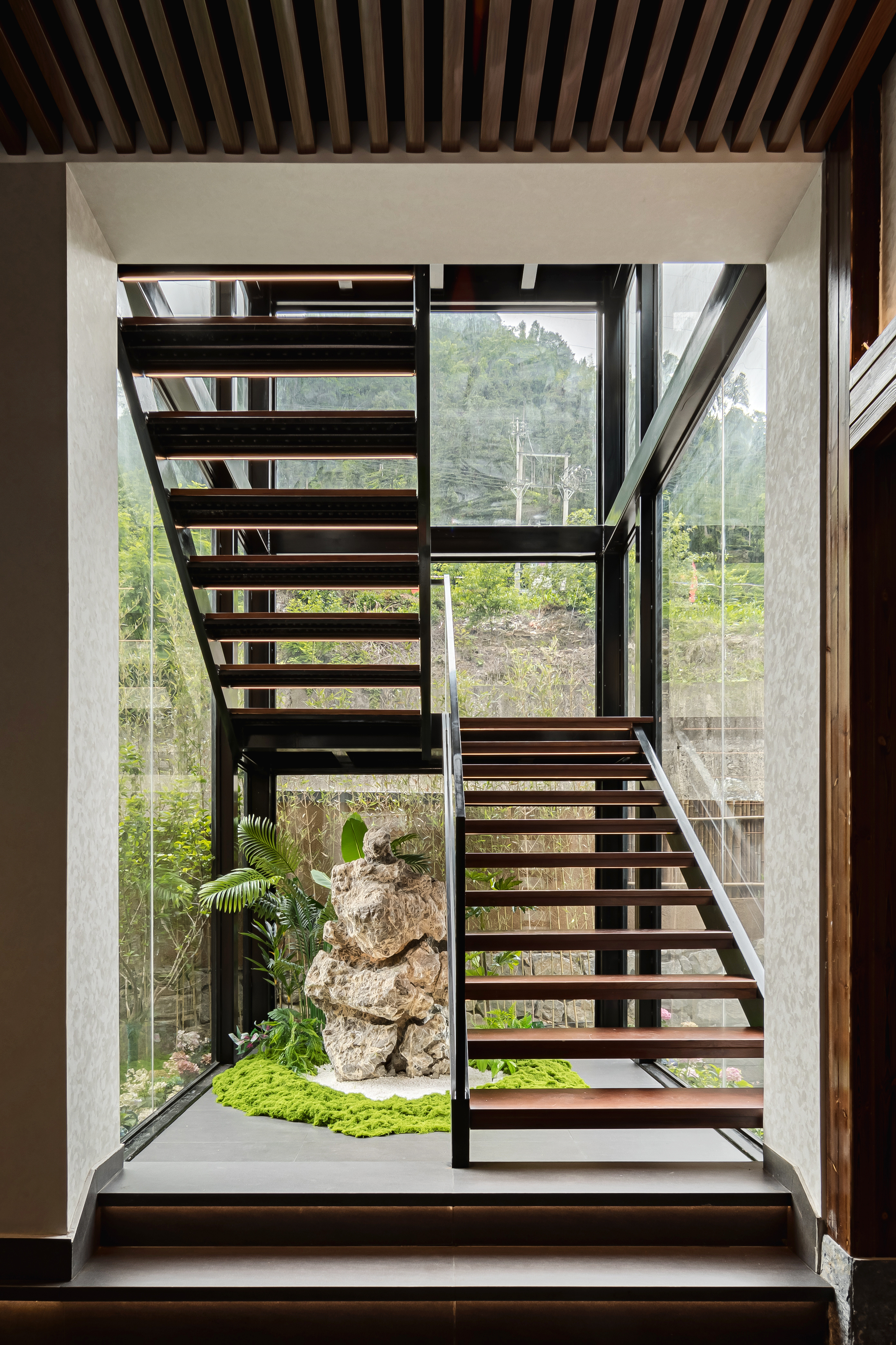 五峰如院庭院餐厅丨中国湖北丨宜昌拾间设计-26