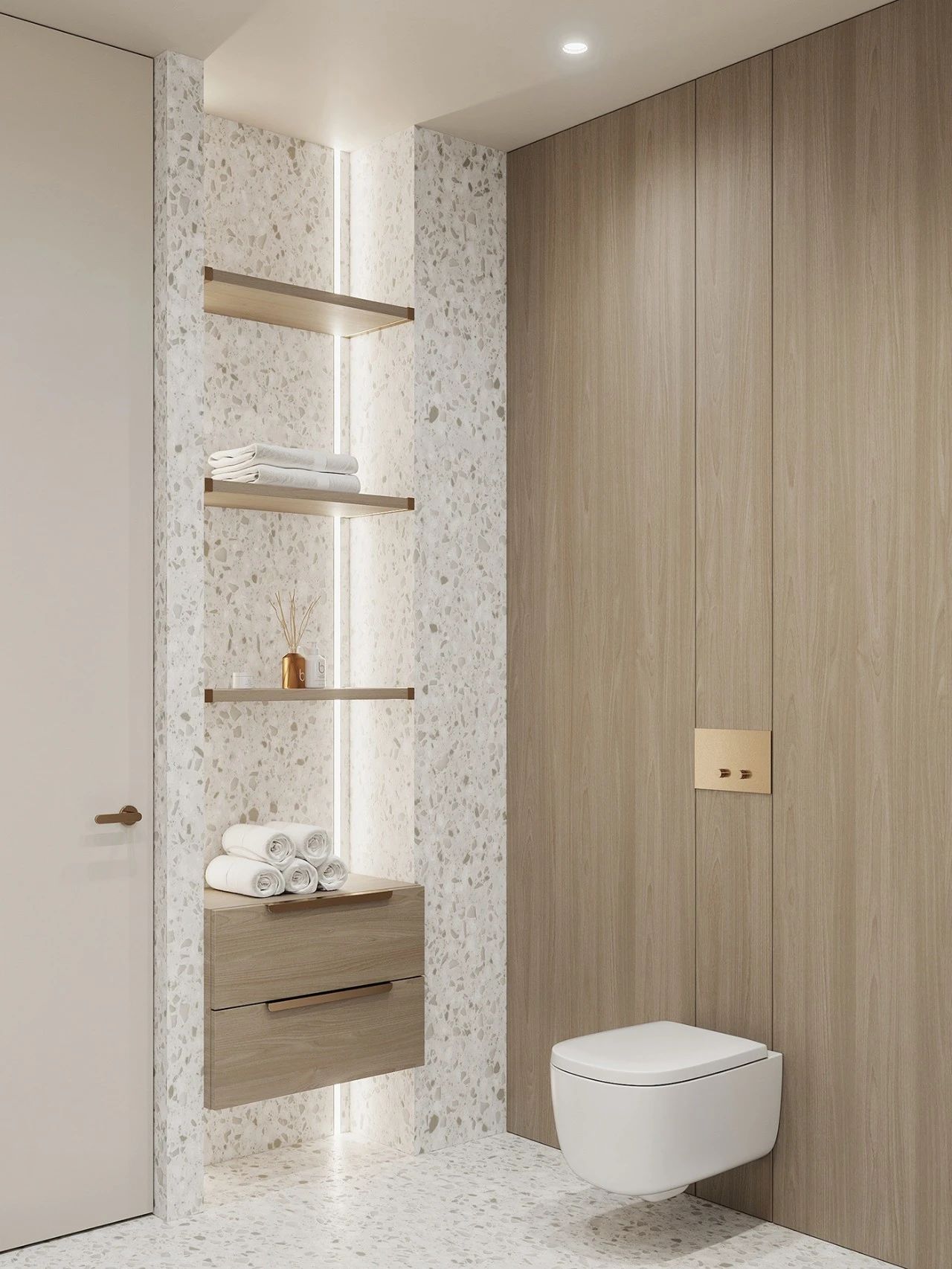 莫斯科简致素净的四口之家-24