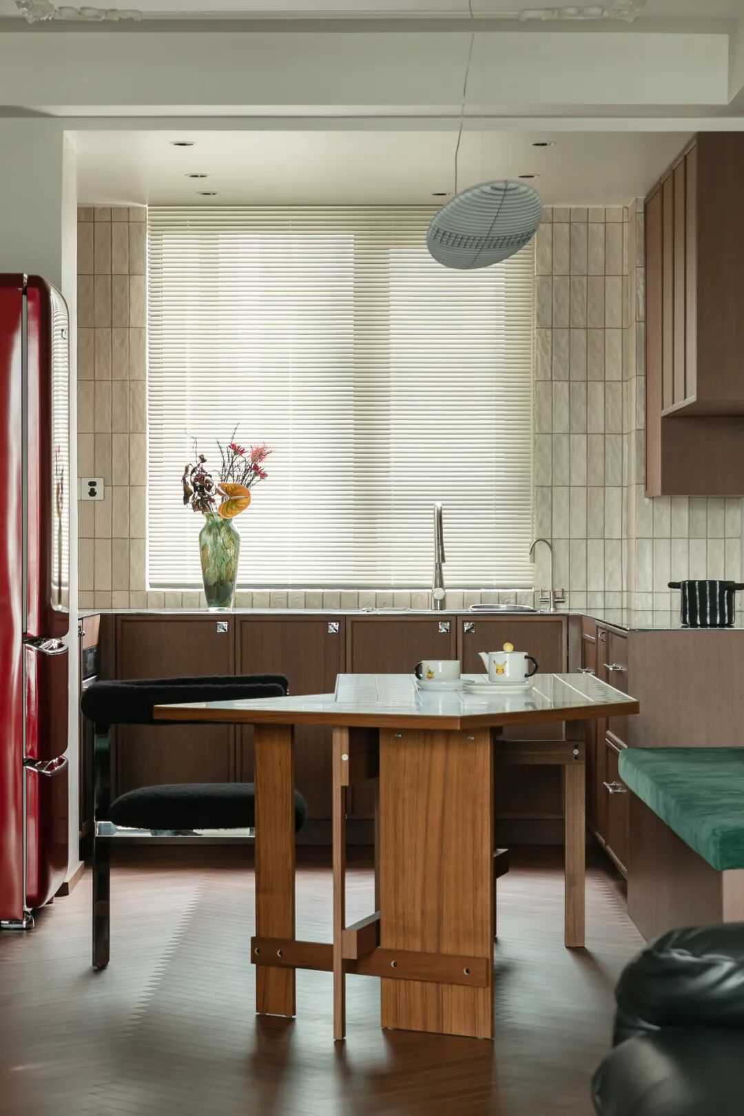 岚一设计｜复古混搭的精装房改造-23