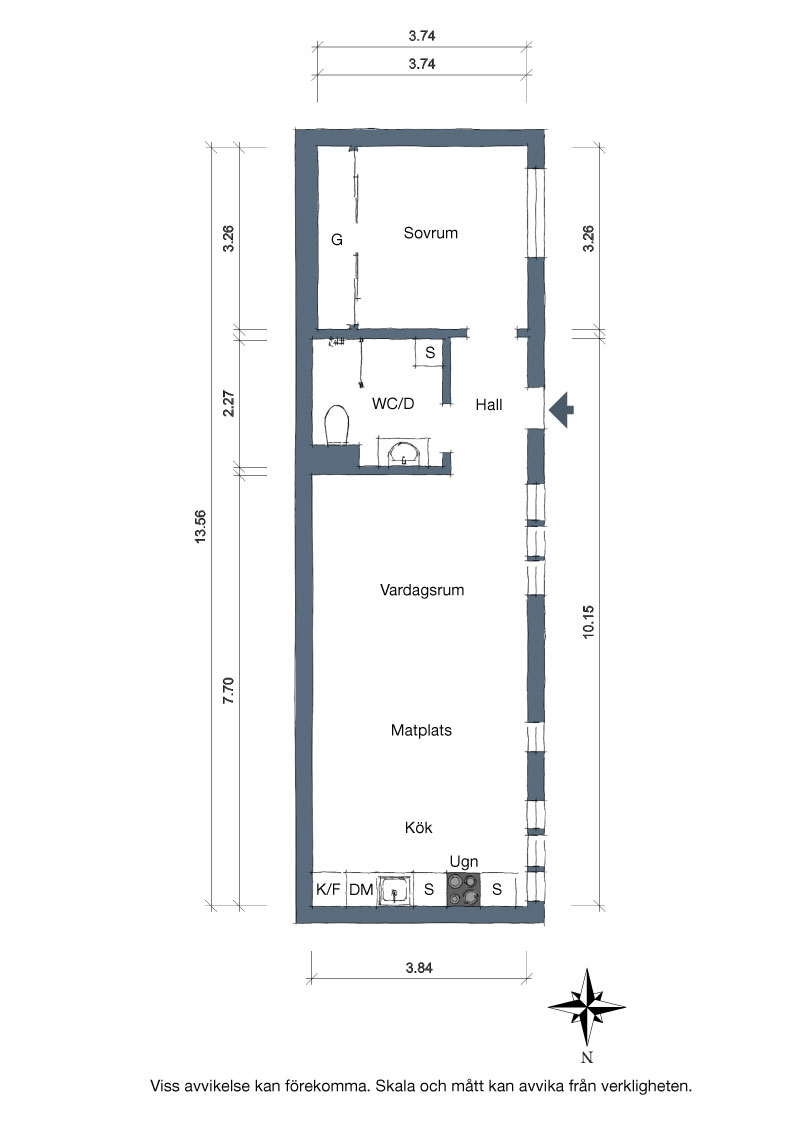 黄色魅力 | 瑞典 52 平米创意小公寓-25