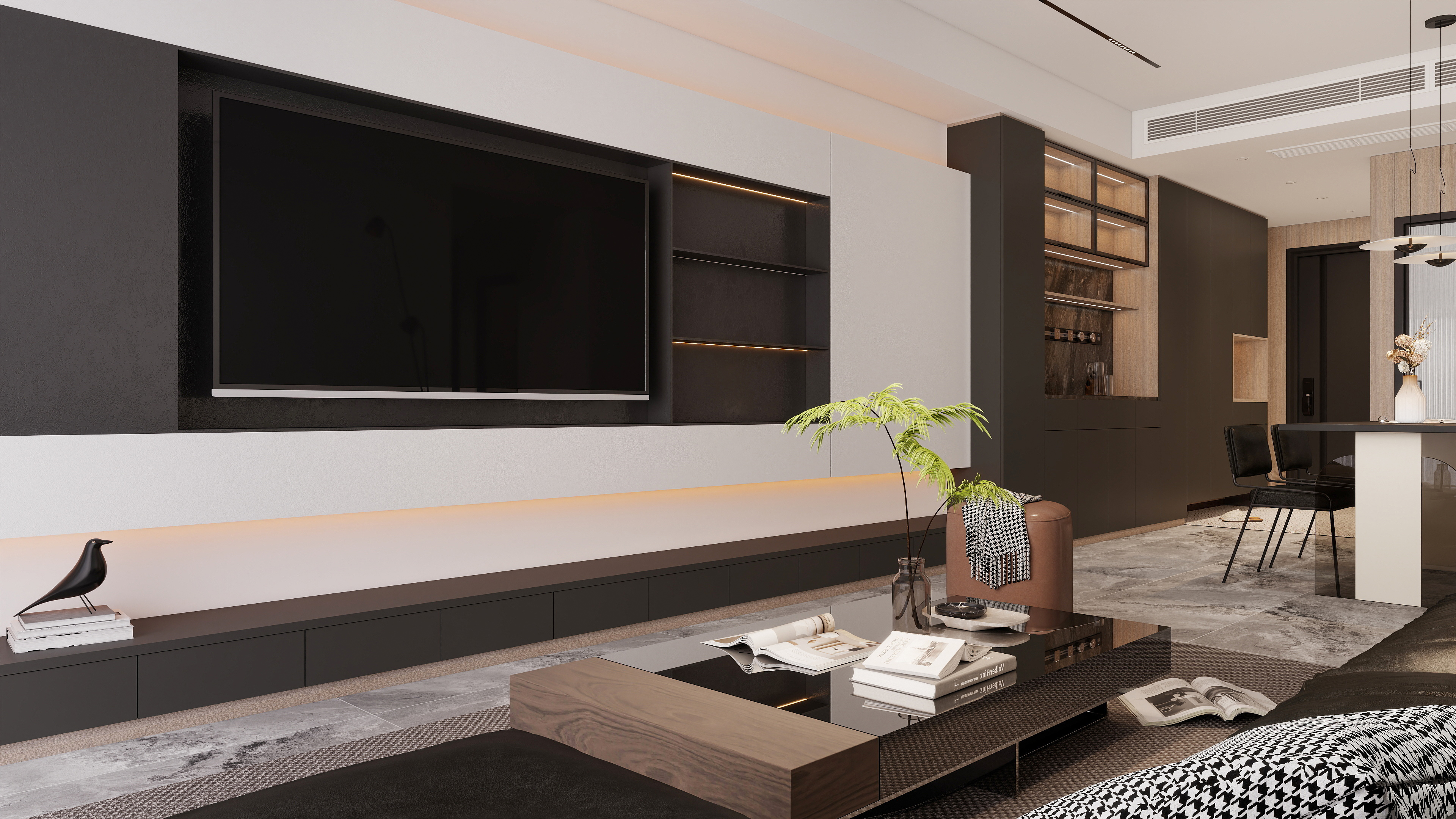 现代黑白灰意式-0