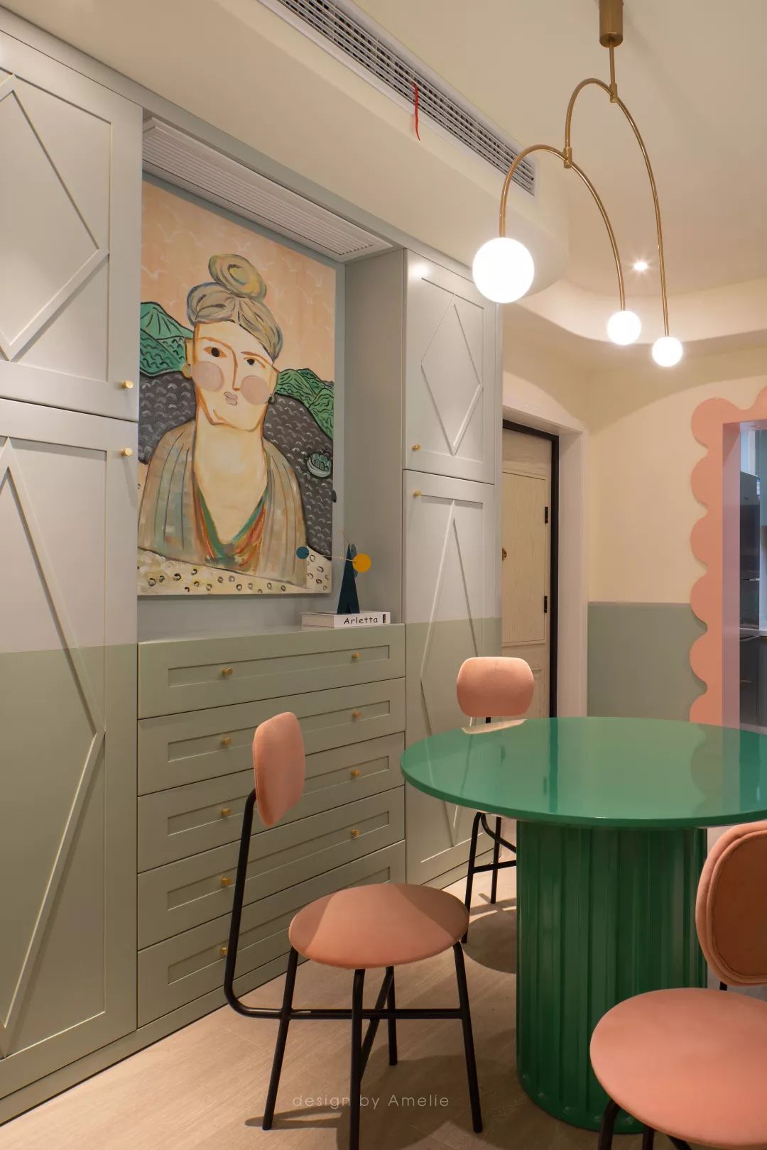 88㎡武汉住宅 | 红配绿温暖空间,以人为本的设计理念-38