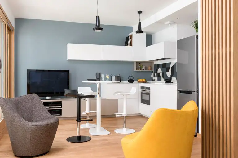 巧妙设计打造 50m2 开放式一居室-3